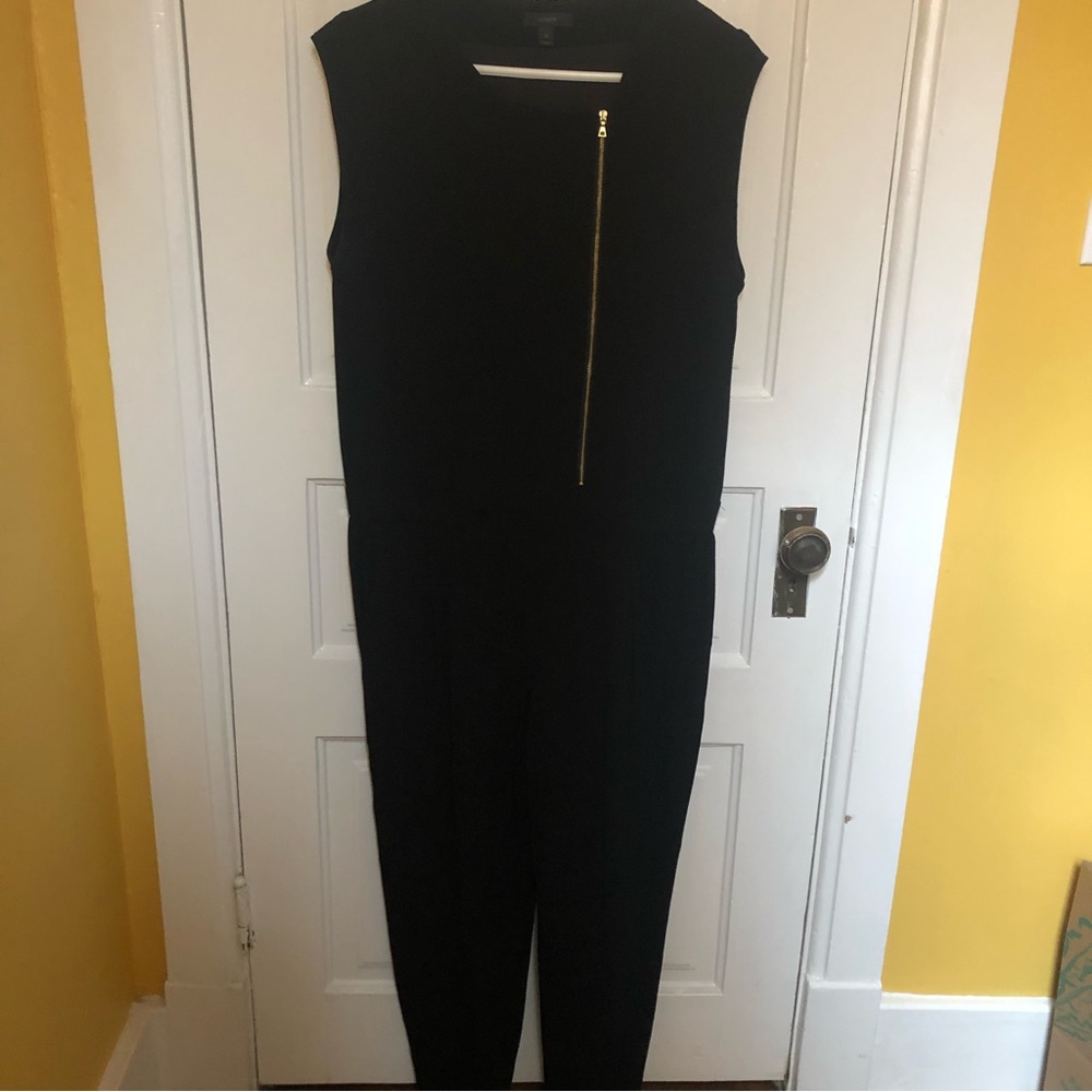 J.Crew asymmetric zipper jumpsuit